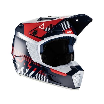 Casco de motocross Leatt 3.5 V22 - ROYAL 2023 - Azul / Rojo Ref : LB0581 