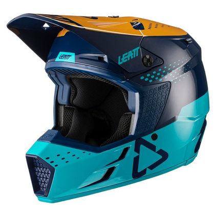 Casco de motocross Leatt GPX 3.5 V21.1 - BLUE 2023 - Azul / Amarillo