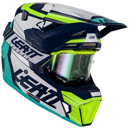 Casco de motocross Leatt 7.5 V23 2023 - Azul / Amarillo