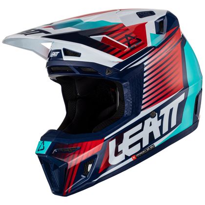 Casco de motocross Leatt 8.5 V23 2024 - Azul Ref : LB0634 