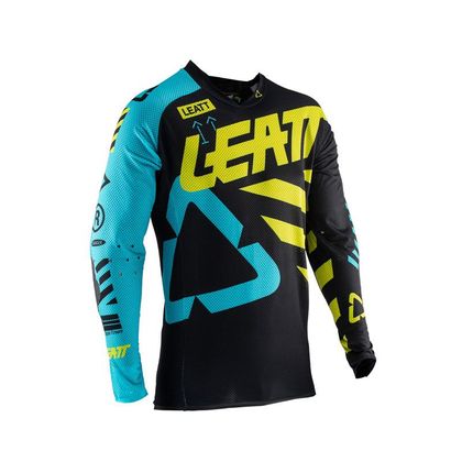Camiseta de motocross Leatt GPX 5.5 ULTRAWELD NEGRO/LIMA - 2019