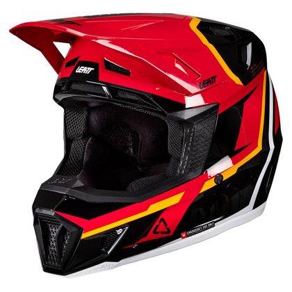 Leatt 7.5 AVEC MASQUE 2026 Cross-Helm - Rot / Schwarz Ref : LB1027 