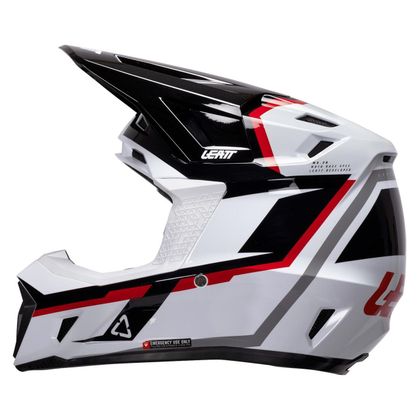 Leatt 7.5 MIT MASKE 2026 Cross-Helm - Weiß / Schwarz