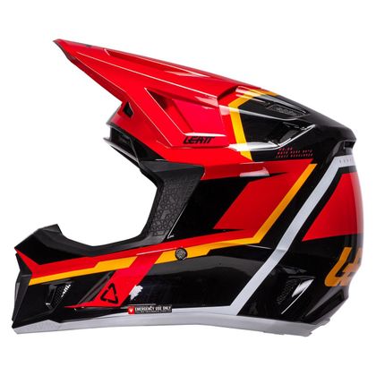 Leatt 7.5 AVEC MASQUE 2026 Cross-Helm - Rot / Schwarz