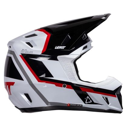 Leatt 7.5 MIT MASKE 2026 Cross-Helm - Weiß / Schwarz