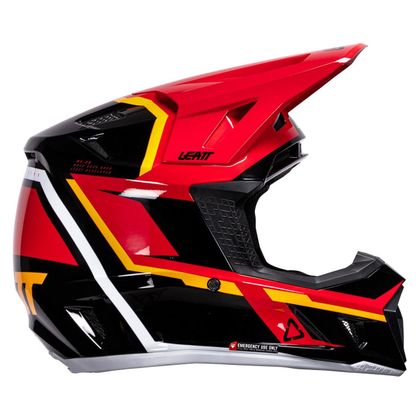 Leatt 7.5 AVEC MASQUE 2026 Cross-Helm - Rot / Schwarz