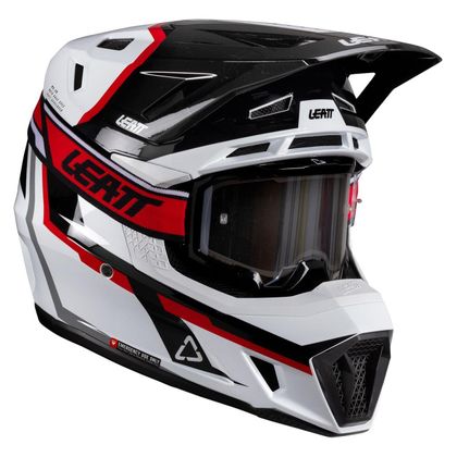 Leatt 7.5 MIT MASKE 2026 Cross-Helm - Weiß / Schwarz