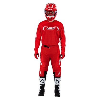 Leatt 3.5 RIDE KIT V26 JERSEY+TROUSERS 2026 Cross-country outfit - Red / White Ref : LB1129 