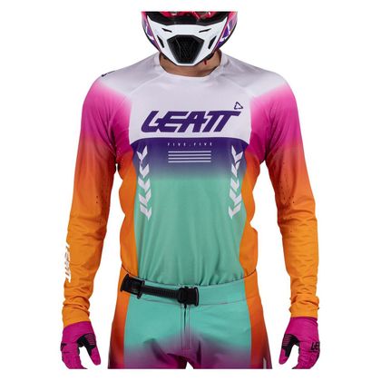 Maillot cross Leatt 5.5 ULTRAWELD 2026 - Orange / Bleu