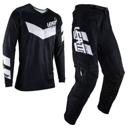 Camiseta de motocross Leatt 3.5 RIDE KIT CAMISETA+PANTALÓN 2023 - Negro / Blanco Ref : LB0629-C49783 