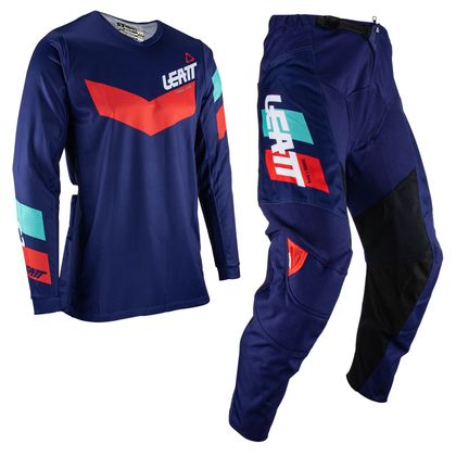 Camiseta de motocross Leatt 3.5 RIDE KIT CAMISETA+PANTALÓN 2023 - Azul Ref : LB0629-C60172 