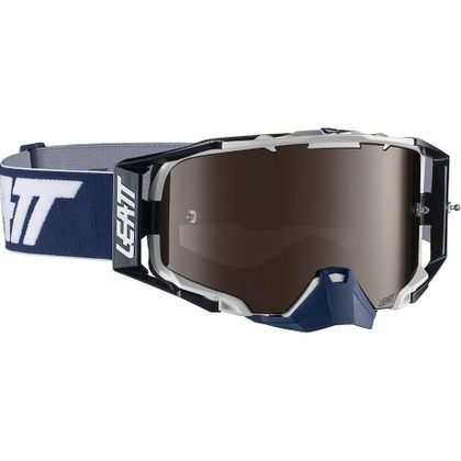 Gafas de motocross Leatt VELOCITY 6.5 IRIZ - WHITE PLATINIUM 2020 - Azul