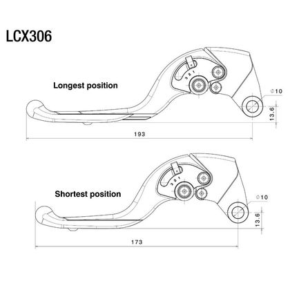 Levier d'embrayage Rizoma Adjustable Plus - Noir