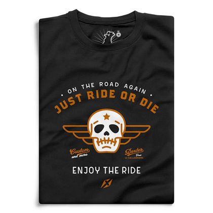 T-Shirt manches courtes Le Gallodrome JUST RIDE OR DIE Ref : LGL0003 