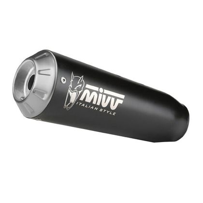 Mivv X-M1 ZWART ROESTVRIJ STAAL Geluiddemper - Zwart