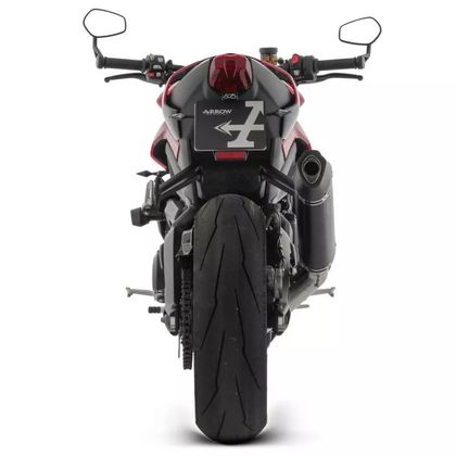 Ligne Complète Arrow Veloce Dark Racing - Collecteur Acier - Gris / Noir