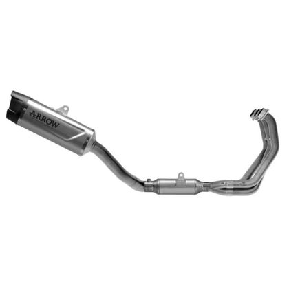 Ligne Complète Arrow Indy Race Racing - Collecteur Acier - Gris / Noir