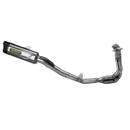 Arrow Indy Race Titanium Racing - Stahl-Kollektor Vollständige Linie - Grau Ref : AW0868 / 71237CKZ TRIUMPH 800 STREET TRIPLE 765 RS ABS - 2023 - 2025