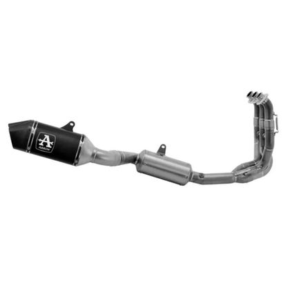 Ligne Complète Arrow Veloce Dark Racing - Collecteur Acier - Gris / Noir