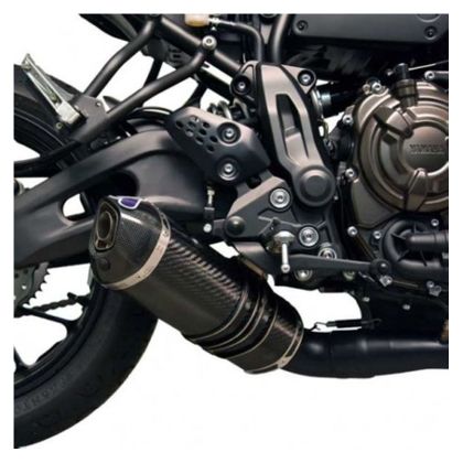 Ligne Complète Termignoni "BLACK EDITION" HOMOLOGUEE 2-1 COLLECTEUR INOX SILENCIEUX FULL CARBONE - Gris