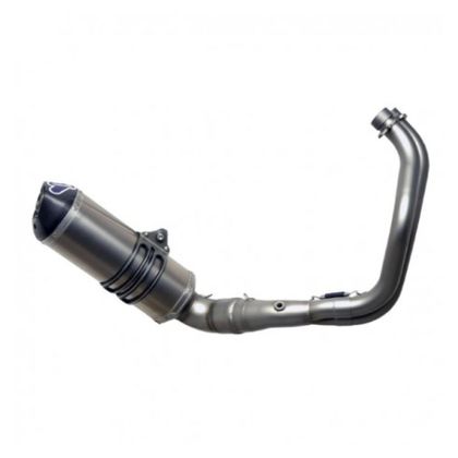 Termignoni APPROVED 2-1 STAINLESS STEEL MANIFOLD TITANIUM-CARBON MUFFLER Complete Line - Grey Ref : TER0055 / Y104090TV 