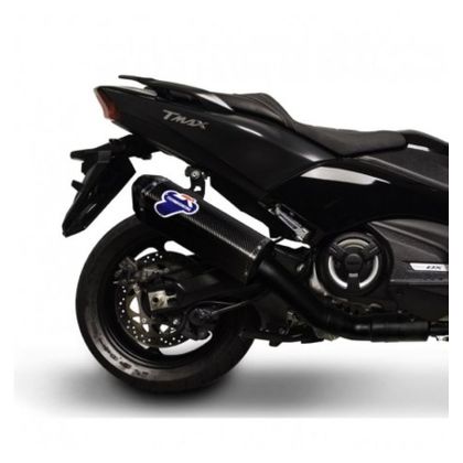 Ligne Complète Termignoni 2-1 BLACK EDITION COLLECT. INOX NOIR & SILENCIEUX FULL CARBONE - Noir