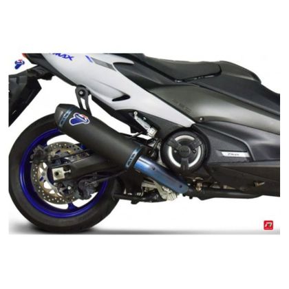 Termignoni APPROVED BLACK EDITION MANIFOLD 2-1 STAINLESS BLACK & TITANIUM BLACK-CARBON MUFFLER Complete Line - Grey / Black