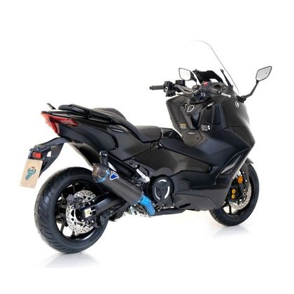 Termignoni RACING BLACK EDITION MANIFOLD 2-1 STAINLESS BLACK & FULL CARBON MUFFLER Complete Line - Black Ref : TER0064 / Y12609400BCC YAMAHA 560 T-MAX 560 - 2020 - 2024
