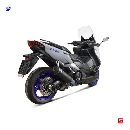 Ligne Complète Termignoni RACING BLACK EDITION COLLECT. 2-1 INOX NOIR & SILENCIEUX TITANE NOIR-CARBONE - Noir