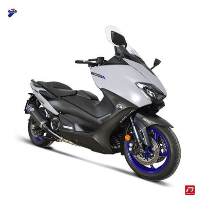 Ligne Complète Termignoni RACING BLACK EDITION COLLECT. 2-1 INOX & SILENCIEUX TITANE NOIR-CARBONE - Gris