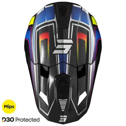 Casque cross Shot LITE - GLORY 2026 - Black-Pearly