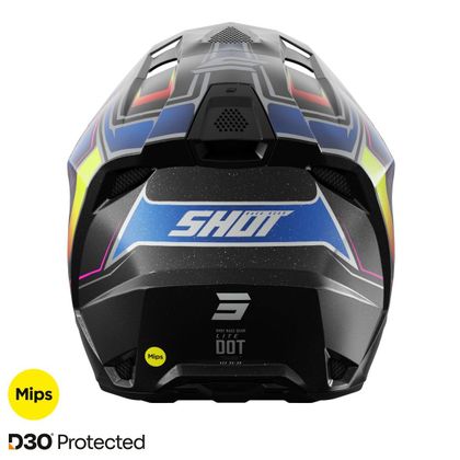 Casque cross Shot LITE - GLORY 2026 - Black-Pearly