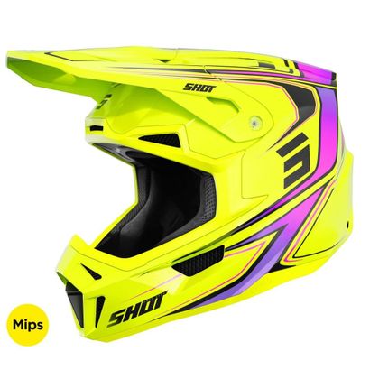 Shot LITE - GLORY 2026 Cross helmet - Neon Yellow Pearly Ref : SO3243 