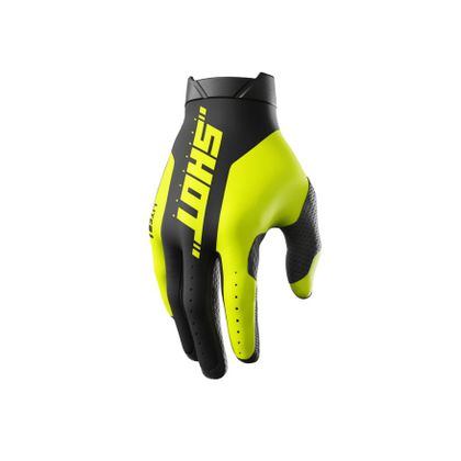 Shot LITE - PRO 2025 Handschoenen met kruis - Geel Ref: SO2607 