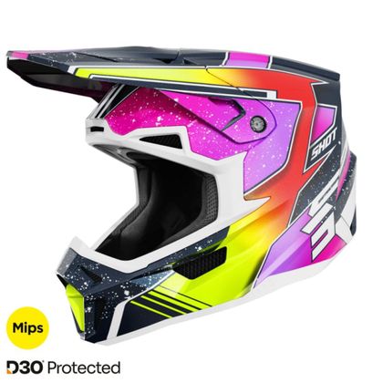 Shot LITE - RACING 2025 Cross-Helm - Blau / Gelb Ref : SO2979 