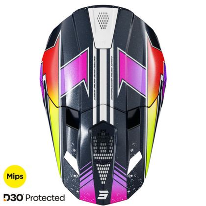 Shot LITE - RACING 2025 Cross-Helm - Blau / Gelb