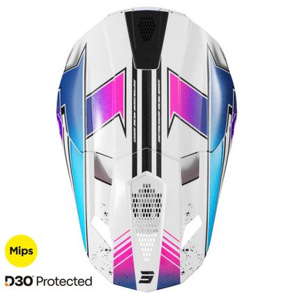 Shot LITE - RACING 2025 Cross-Helm - Weiß / Rosa