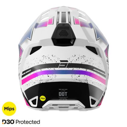 Shot LITE - RACING 2025 Cross-Helm - Weiß / Rosa
