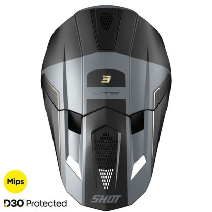 Shot LITE - S10 2025 Cross-Helm - Schwarz / Grau