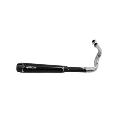 Arrow Rebel Dark Alu-Endstück - Stahl-Kollektor Vollständige Linie - Grau / Schwarz Ref : AW0893 / 74510RBAW 