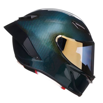 Casque intégral AGV PISTA GP RR - ACQUA - EDITION LIMITEE - Vert / Jaune