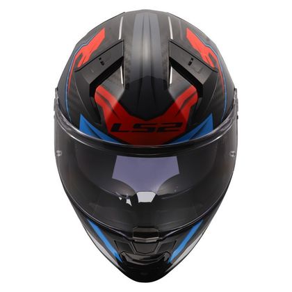 LS2 FF811 - VECTOR II CARBON - WILD Integraalhelm - Wit / Blauw