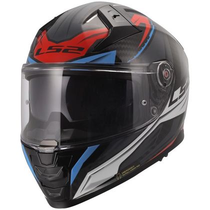 LS2 FF811 - VECTOR II CARBON - WILD Integraalhelm - Wit / Blauw