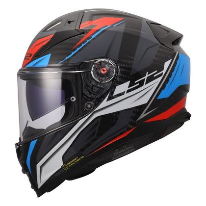 LS2 FF811 - VECTOR II CARBON - WILD Integraalhelm - Wit / Blauw