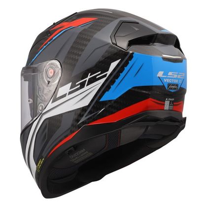 LS2 FF811 - VECTOR II CARBON - WILD Integraalhelm - Wit / Blauw
