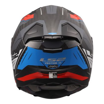 LS2 FF811 - VECTOR II CARBON - WILD Integraalhelm - Wit / Blauw