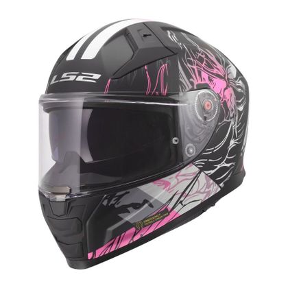 Casque intégral LS2 FF811 - VECTOR II - DARFLO - Noir / Rose Ref : LS1255 
