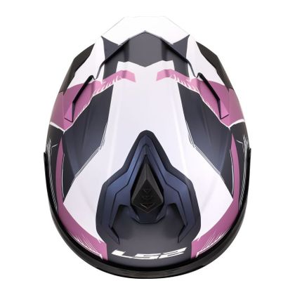 Casque intégral LS2 FF817 CHALLENGER II- FLAMAN - Noir / Rose