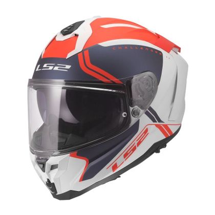 Casque intégral LS2 FF817 CHALLENGER II- TITAN - Blanc / Bleu Ref : LS1261 