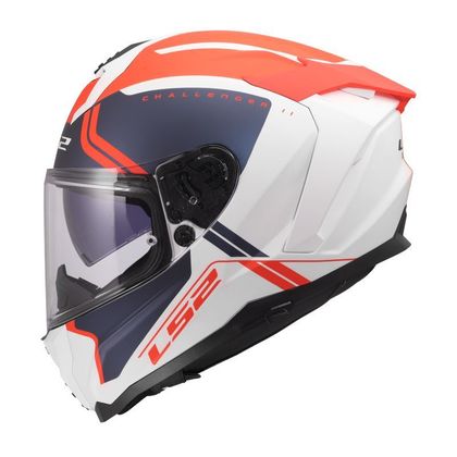 Casque intégral LS2 FF817 CHALLENGER II- TITAN - Blanc / Bleu